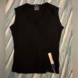 OGL black top with built in bra brand new